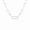 Maillon Necklace in 18K White Gold with Diamonds - 1