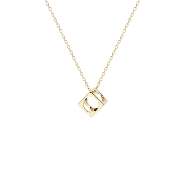 Le Pavé Small Pendant in 18K Yellow Gold - 1