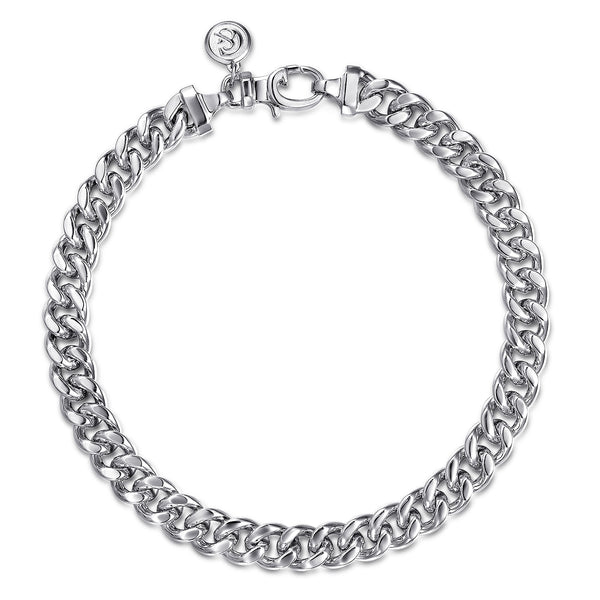 Classic 925 Sterling Silver Men's Cuban Link Chain Bracelet - 2