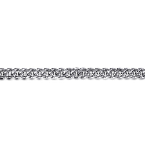 Classic 925 Sterling Silver Men's Cuban Link Chain Bracelet - 3