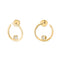 Le Cube Diamant Small Hoop Earrings in 18K Yellow Gold - 1