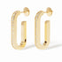 Maillon Large Earrings in 18K Yellow Gold with Diamonds - 2