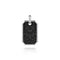 Contemporary 925 Sterling Silver Black Spinel Dog Tag Pendant - 2