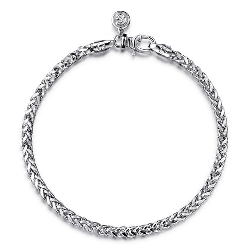 Classic 925 Sterling Silver Men's Wheat Chain Bracelet - 2