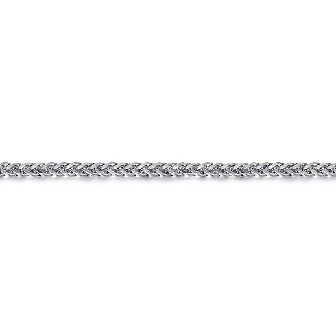 Classic 925 Sterling Silver Men's Wheat Chain Bracelet - 3