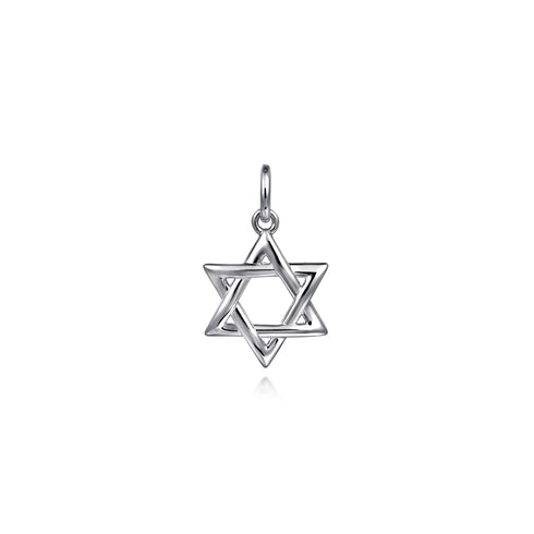 Mini Star of David Pendant in 925 Sterling Silver - 2