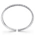 925 Sterling Silver Open Herringbone Cuff Bangle - 4