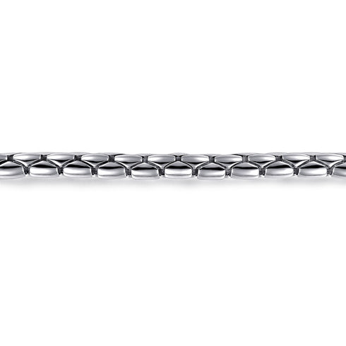 Classic 925 Sterling Silver Tubular Chain Bracelet - 2