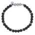 Bujukan 925 Sterling Silver Black Onyx Beaded Bracelet - 2