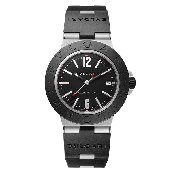 Bvlgari Aluminum Black Dial Watch - 1