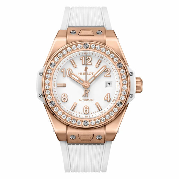 Big Bang One Click King Gold White Diamonds Watch - 1