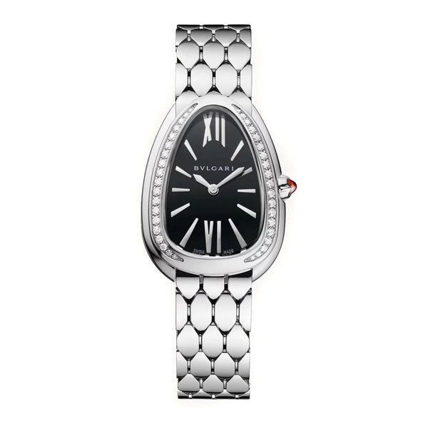 Serpenti Seduttori Watchblack Lacquered Dial Watch - 1