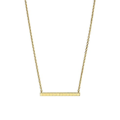 Ice Cube Gold Cube Bar Pendant - 2