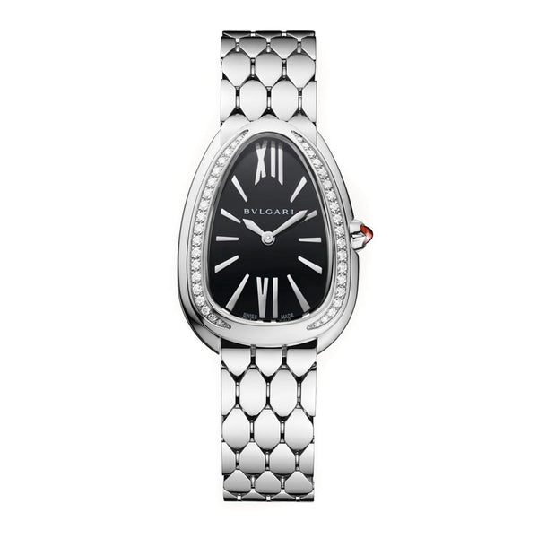 Serpenti Seduttori Watchblack Lacquered Dial Watch - 1
