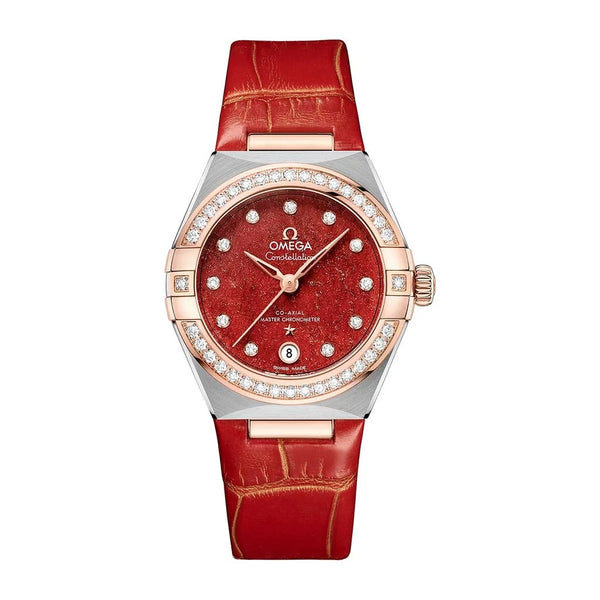 Constellation Co-Axial Master Chronometer 29 mm Red Dial And Strap Watch - 1