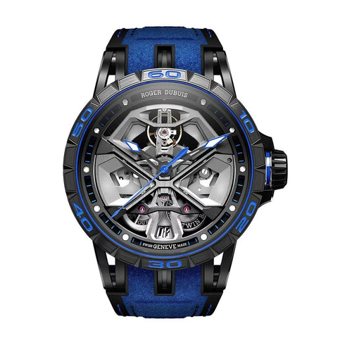 Excalibur Spider Huracan Black DLC Titanium 45mm Watch - 1