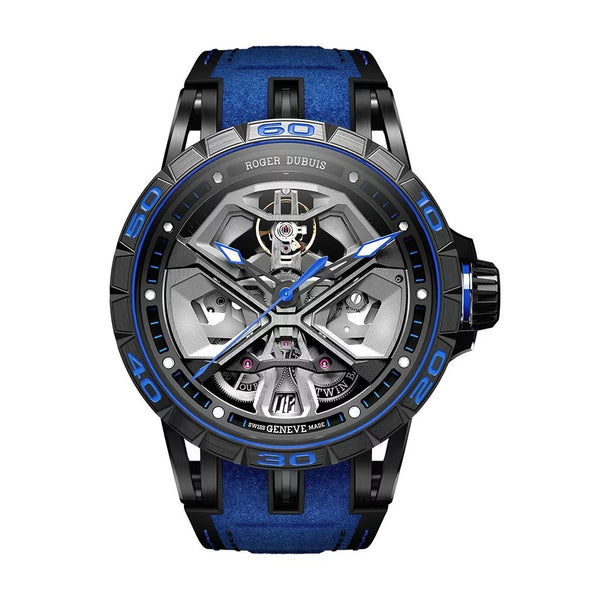 Excalibur Spider Huracan Black DLC Titanium 45mm Watch - 1