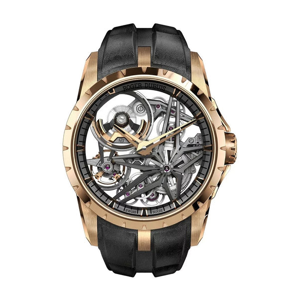 Excalibur MB Eon Gold 42mm Grey Skeleton Dial Watch - 1