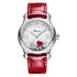 Happy Hearts on Red Alligator Watch - 1