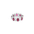 Ruby & Diamond Oval Eternity Band - 1
