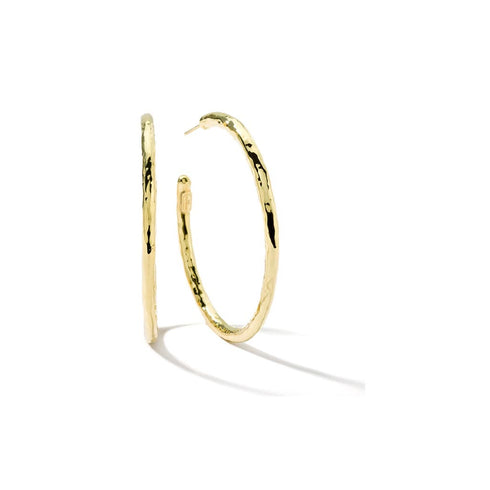 Large #4 Hoop Earrings - 1