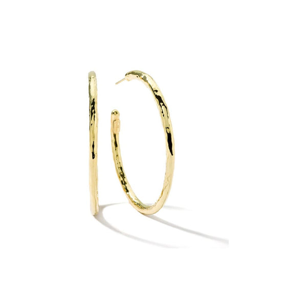 Large #4 Hoop Earrings - 1