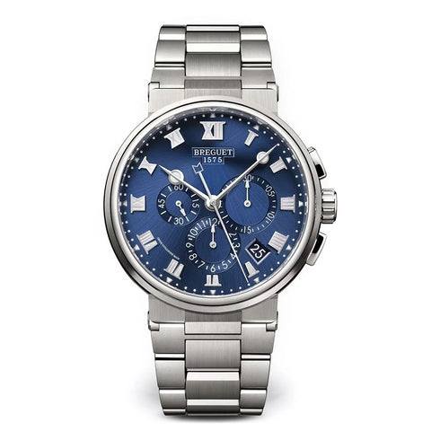 Marine Chronographe 5527 Sunburst Blue Watch - 1