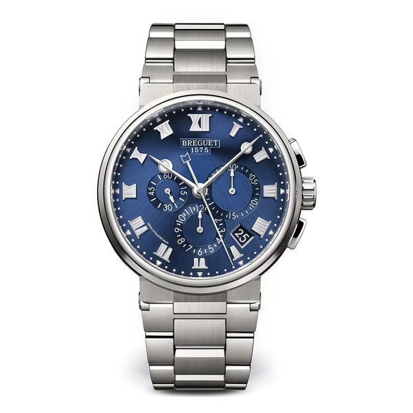 Marine Chronographe 5527 Sunburst Blue Watch - 1