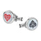 Meisterstuck Tribute to the Book Around the World in 80 Days Spade & Heart Cufflinks - 1