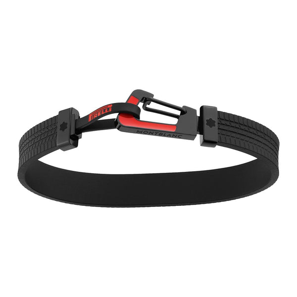 Montblanc Meisterstuck Great Masters Pirelli Bracelet In Rubber And Steel With Red Lacquer - 1