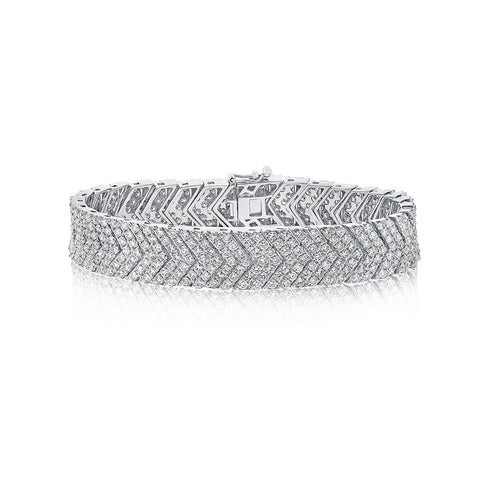 Chevron Pave Diamond Bracelet - 1