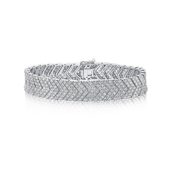 Chevron Pave Diamond Bracelet - 1