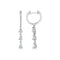 Dangle Diamond And Diamond Earrings - 1