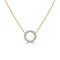 Circle Diamond Pendant - 1