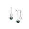 Morning Dew Akoya And Black South Sea Cultured Pearl Earrings With DiamondsGold - 1