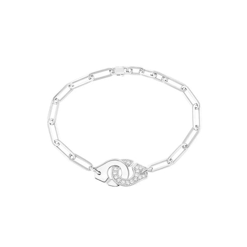 Menottes Dinh Van Pave Paperclip R12 Bracelet - 1