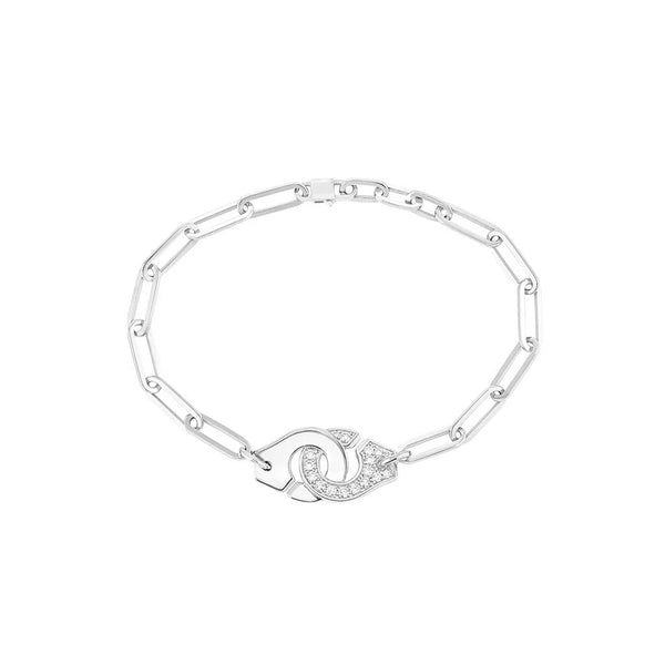 Menottes Dinh Van Pave Paperclip R12 Bracelet - 1