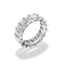 Emerald Cut Diamond Eternity Wedding Band - 1