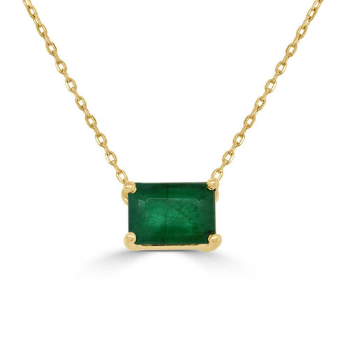 Green Emerald Necklace - 1