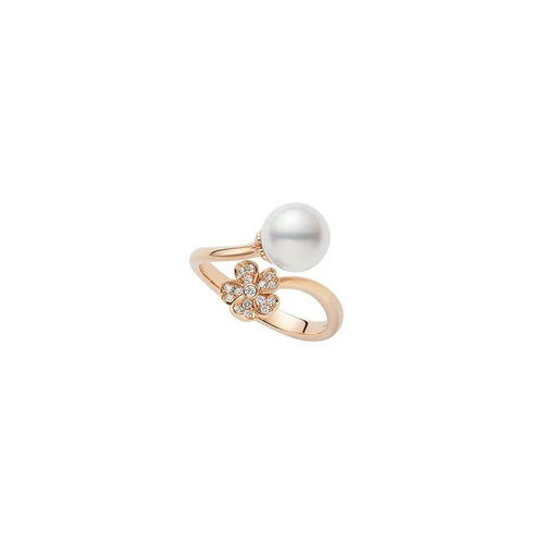 Cherry Blossom Akoya Cultured Pearl Ring - 1