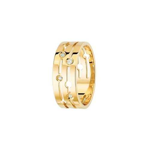 Pulse Scatter Burnished Diamond Ring - 1