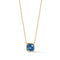 Gaia Cushion London Blue Topaz Necklace - 1