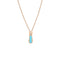 Art Deco Turquoise & Diamond Zipper Necklace - 1