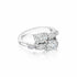 Graduated Wrap Oval Diamond Ring - 2