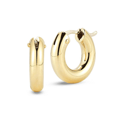 Small Round Hoop Earrings - 1