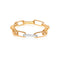 Diamond Oval-Link Bracelet - 1