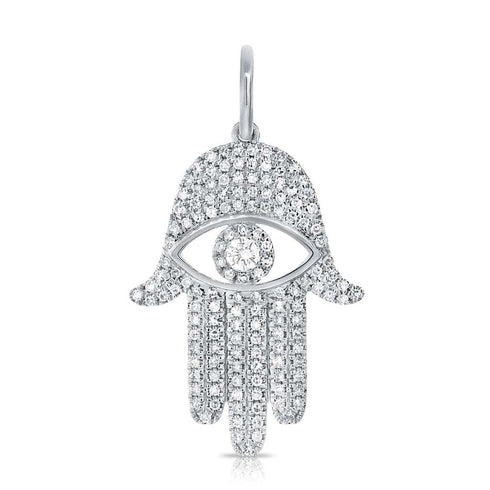 Diamond Evil Eye Hand Charm - 1