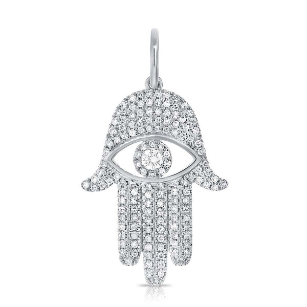 Diamond Evil Eye Hand Charm - 1