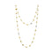 Diamond Pave Large Bead Long Necklace - 1