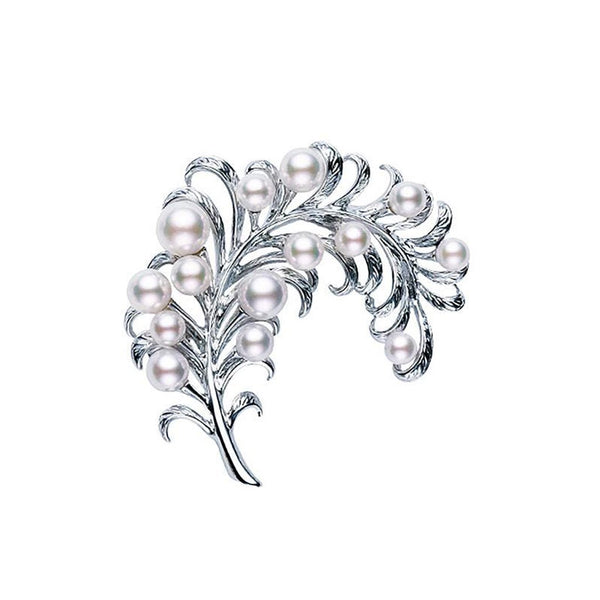 Akoya Cultured Pearl Brooch - 1